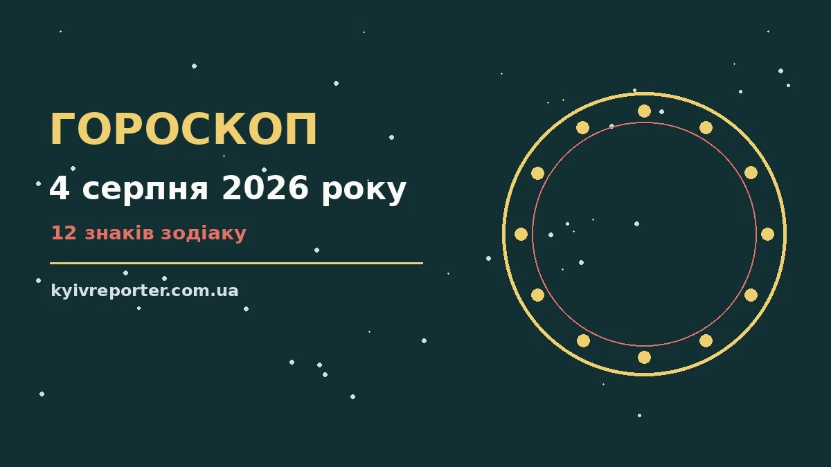 Гороскоп на 4 серпня 2026 року: ключові моменти дня для планів і важливих справ