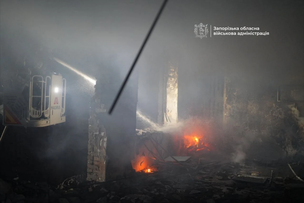 Іван Федоров та ОВА Запоріжжя оприлюднили дані про нічну атаку дронів