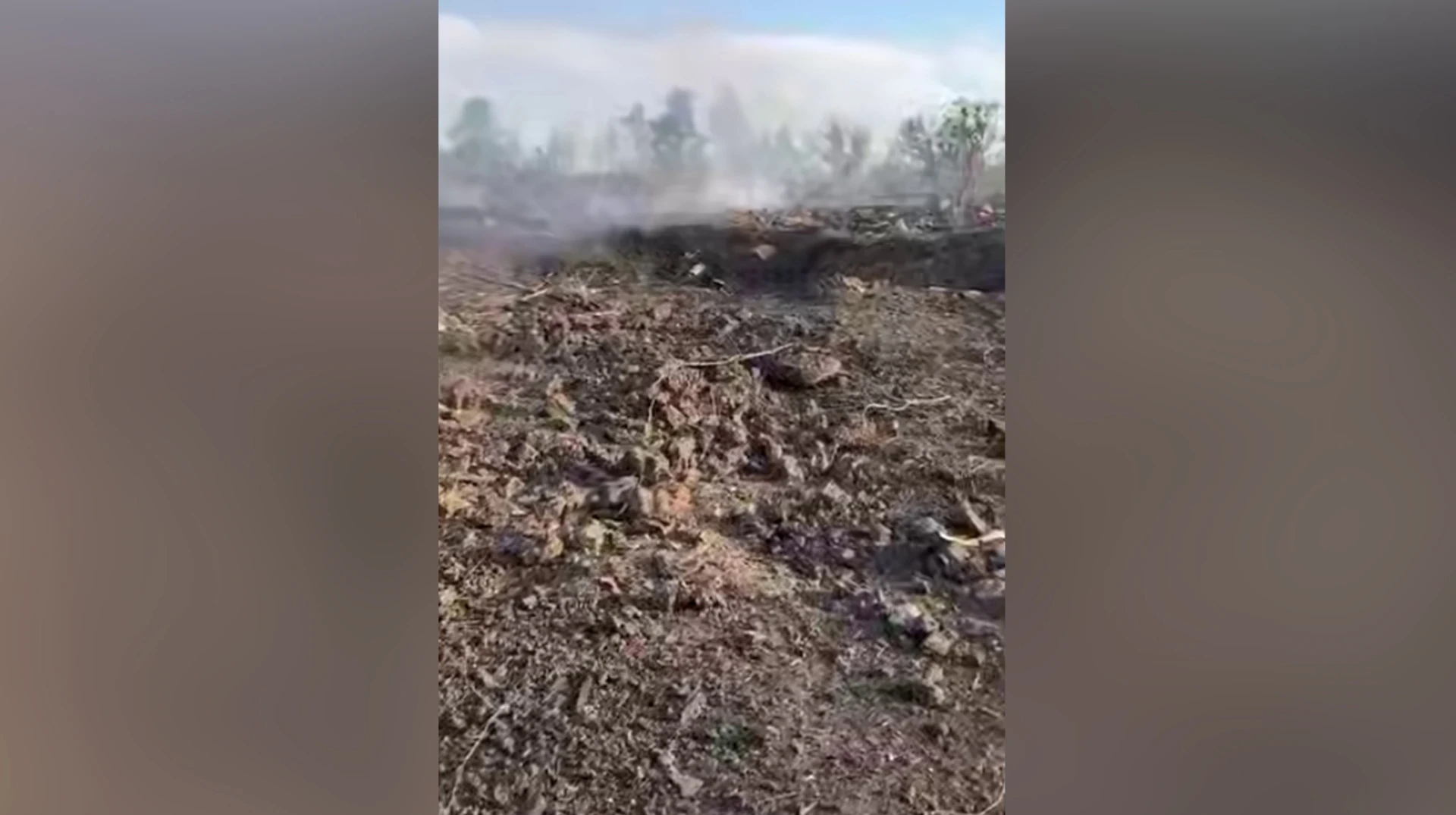 Масштабна пожежа в селі після вибуху