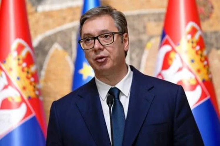 Белград, передвиборчий пункт, де Ана Брнабіч озвучила ініціативу щодо конституції