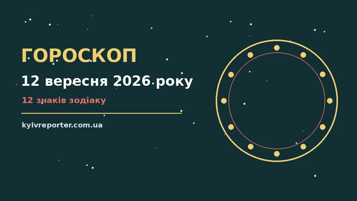 Гороскоп на 12 вересня 2026 року: ключові моменти дня для планів і важливих справ