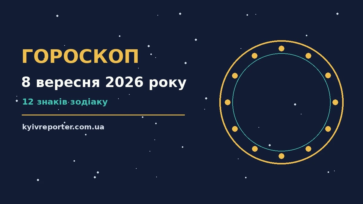 Гороскоп на 8 вересня 2026 року: настільний календар, ручка та чашка кави на робочому столі
