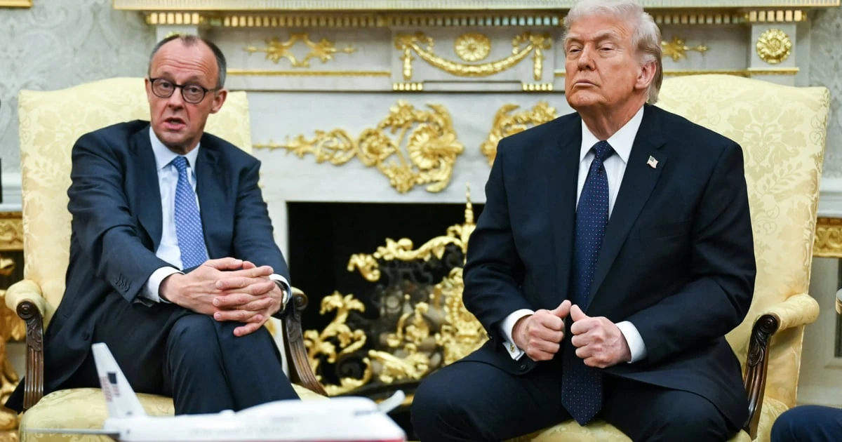 Фрідріх Мерц і Дональд Трамп під час зустрічі в Білому домі, фото від 3 березня 2026 року, автор Andrew Caballero-Reynolds /