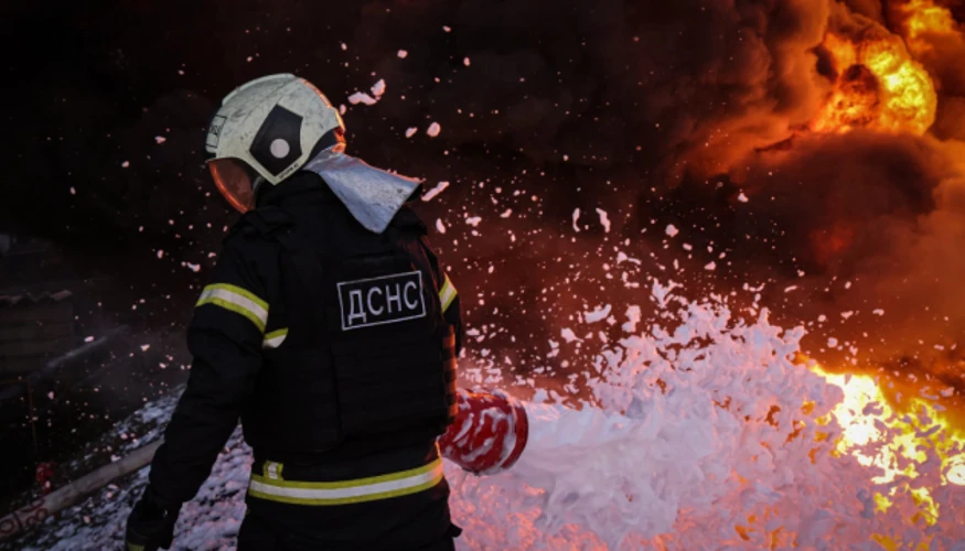 Наслідки пожежі на складі цивільного призначення у Бучанському районі (ілюстративне фото)