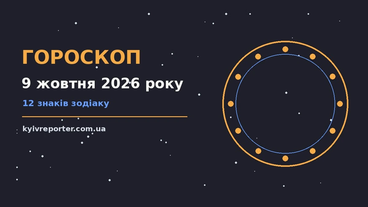 Гороскоп на 9 жовтня 2026 року: ключові моменти дня для планів і важливих справ