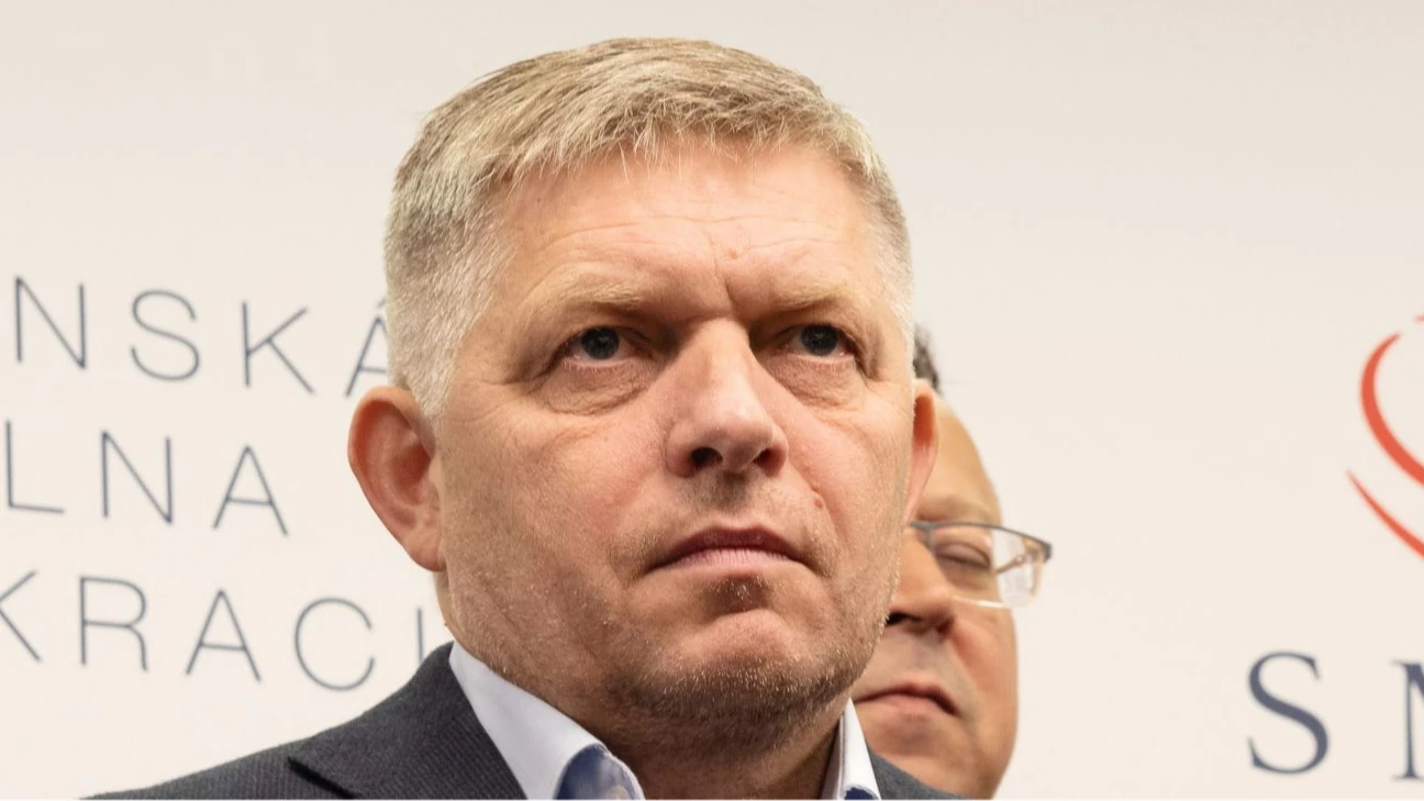 Прем'єр-міністр Словаччини Роберт Фіцо під час саміту ЄС у Брюсселі