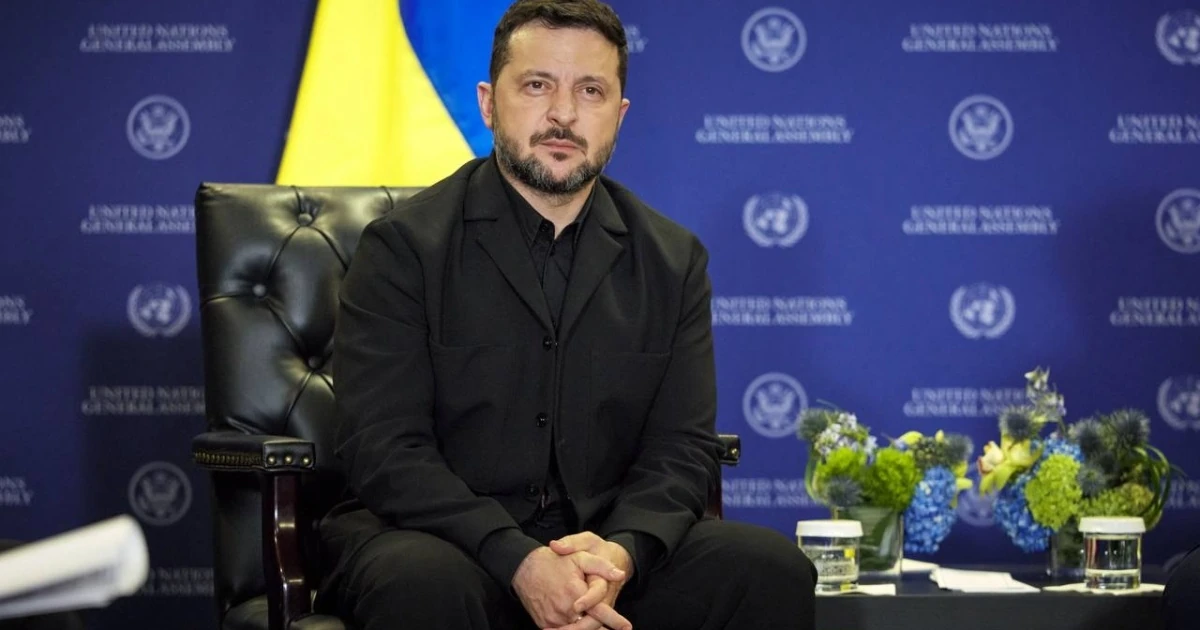 Президент України Володимир Зеленський під час інтерв'ю на каналі NBC News